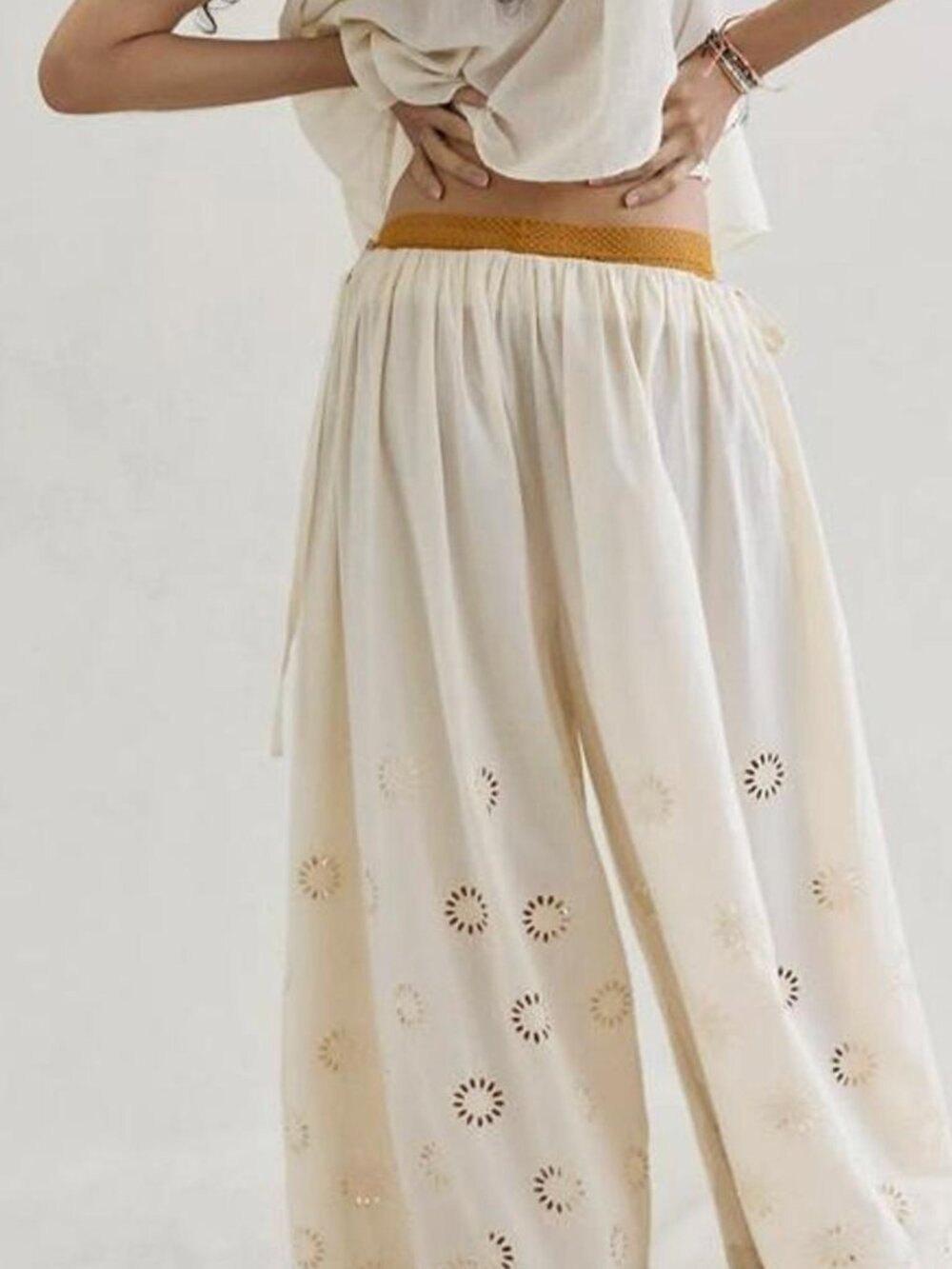 Free People Sweet Serenade pull-on wide-leg pants NWT